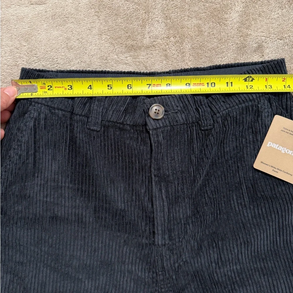 Patagonia Wide Wale Corduroy Pants Women’s Size 6 Pitch Blue Organic Cotton NWT - Picture 11 of 14